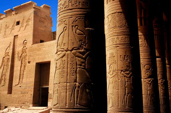 Represa de Assuã, Templo de Philae e Obelisco Inacabado
