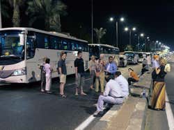 Egito é seguro: comboio de ônibus