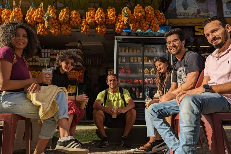 Começaremos o tour tomando um delicioso suco