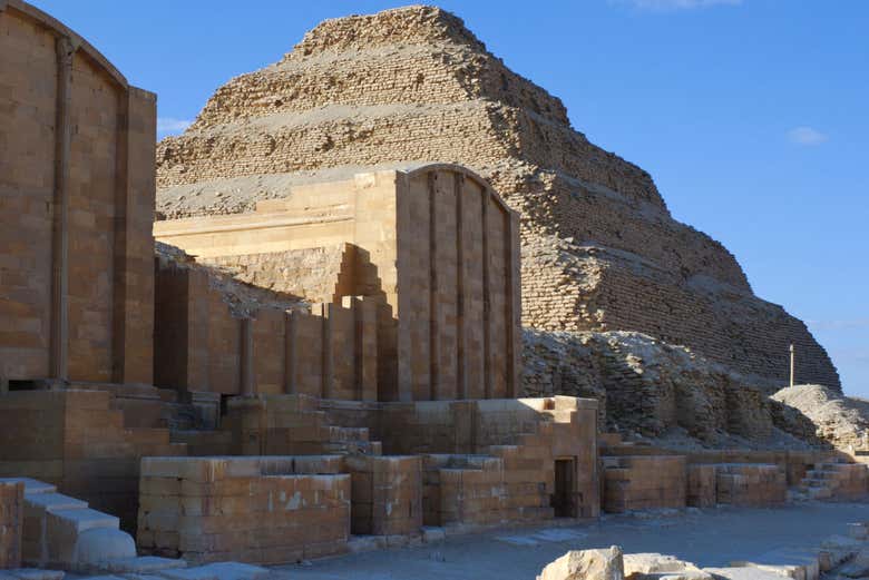 Detalhe da pirâmide de Saqqara