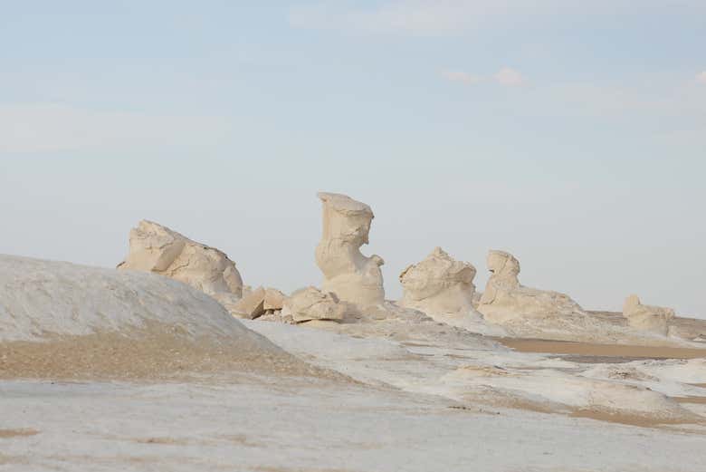 Paisagens do Deserto Branco do Egito