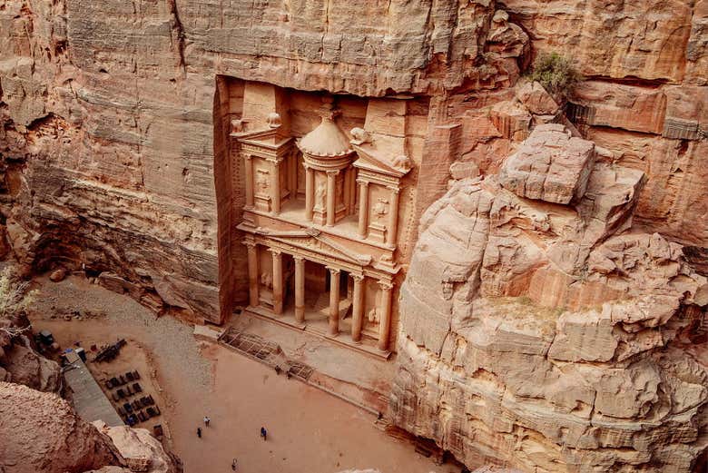 Panorâmica da cidade nabateia de Petra